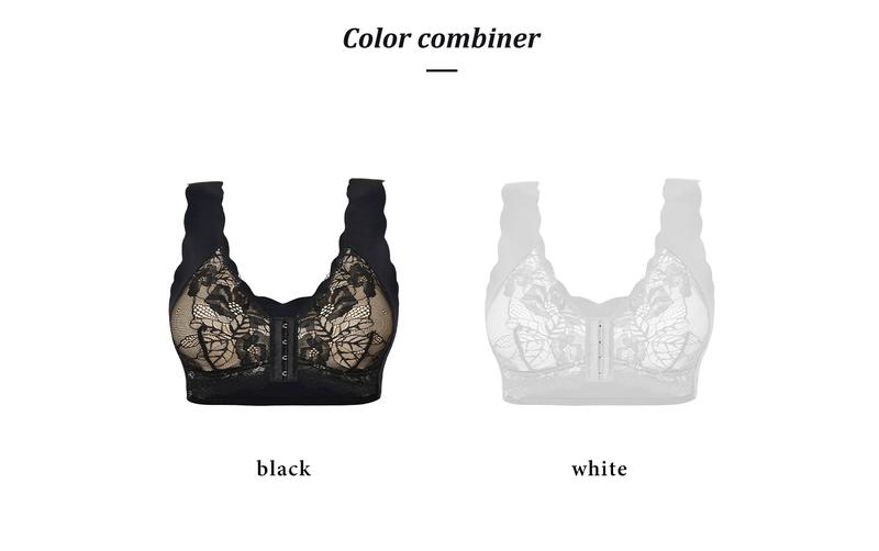 2 Pack Women’s Front Closure Lace Bras,Comfortable  Seamless Soft full coverage Womenswear Bridal bras women minimizer bra