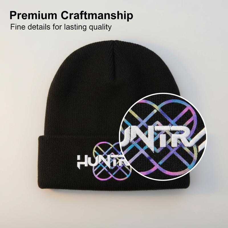 New K-Pop Demon Hunters Knitted Hat, Velvet Material, Warm Cap for Teens and Adults, Trendy Cartoon Print, Unisex Fashion Beanie, Graphic Hat