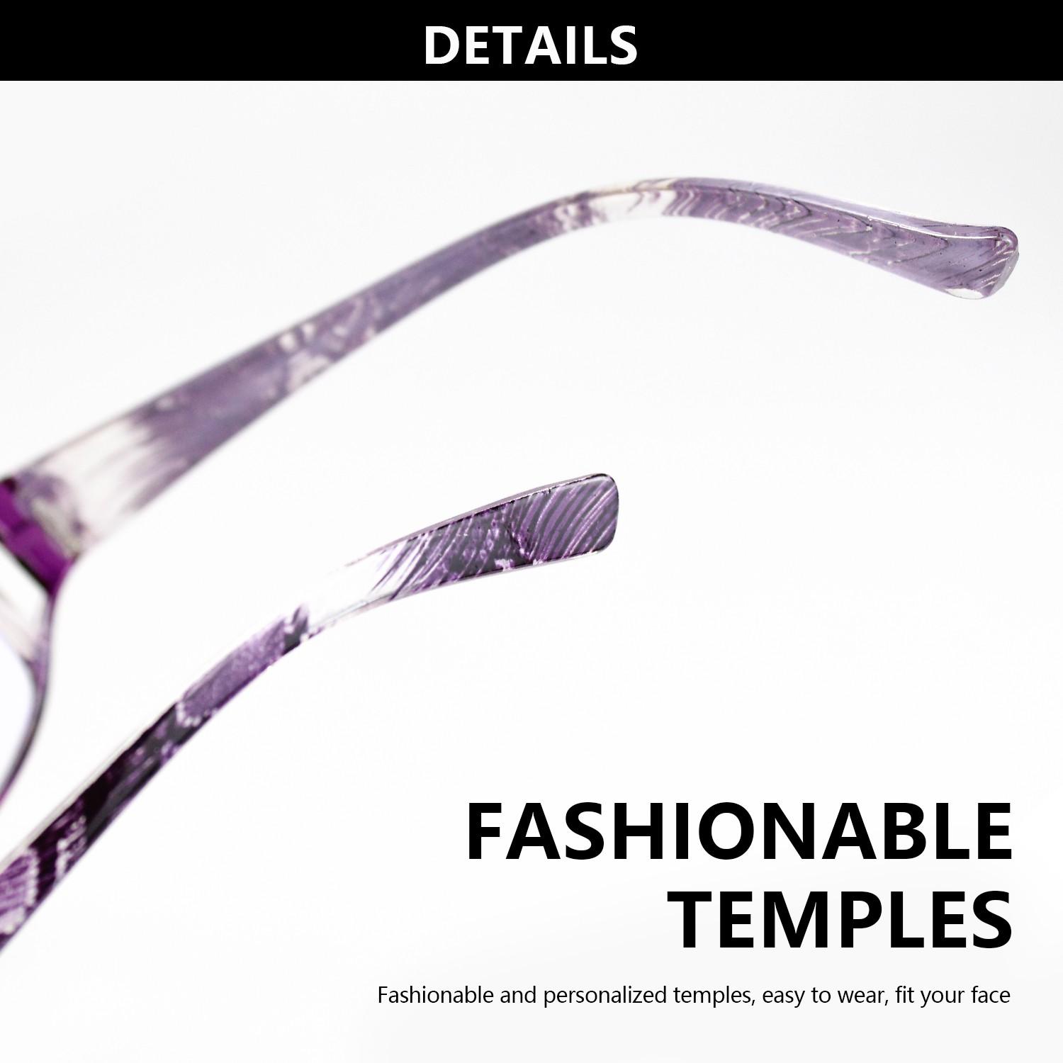 3 Pairs Vintage Reading Glasses for Presbyopia, Full Frame Square Eyewear with HD Magnifying Lenses, European Style Plastic Frames