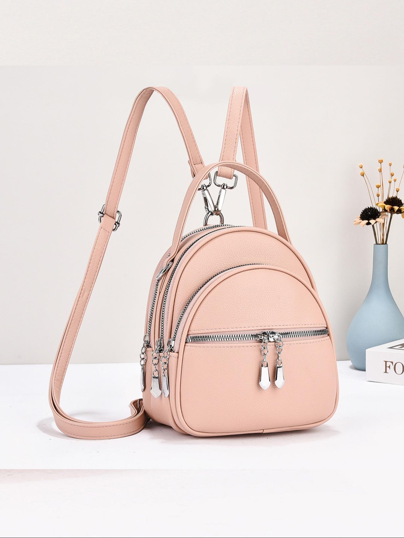 New Simple Women's Backpack Classic Elegant Fashion Durable Easy Carry Versatile Casual All-Seasons Large Capacity Suitable for Travel Shopping