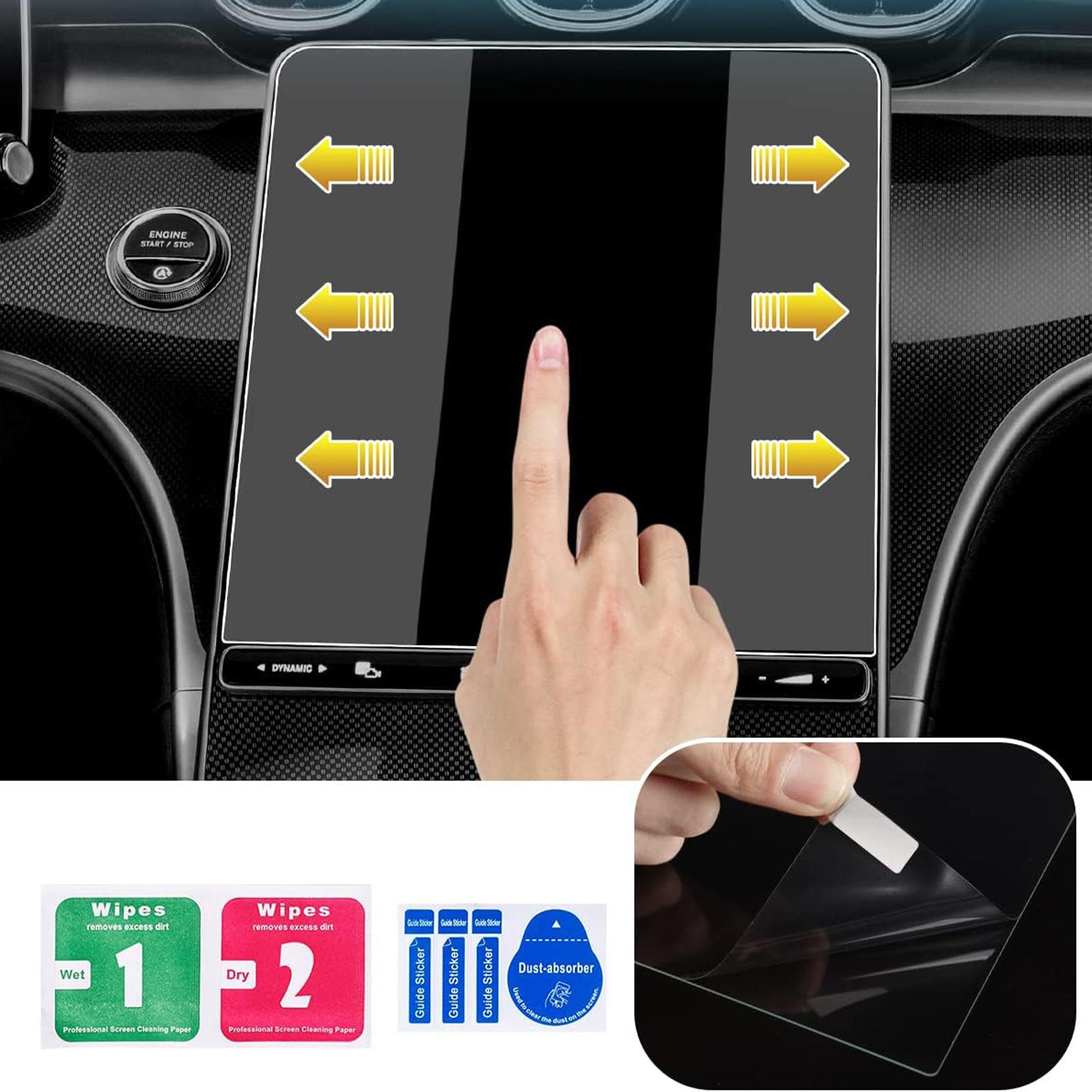 Canvcle 2 Pack Screen Protector for 2022 2023 2024 2025 Mercedes Benz C Class C250 C300 and 2023 2024 2025 GLC 300 11.9-Inch Touchscreen, 9H Tempered Glass for GLC 300 Accessories HD Anti Glare Smooth Durable Cover Protection Canvcle 2 Pack Screen Protector for 2022 2023 2024 2025 Mercedes Benz C Class C250 C300 and 2023 2024 2025 GLC 300 11.9-Inch Touchscreen, 9H Tempered Glass for GLC 300 Accessories HD Anti Glare Smooth Durable Cover Protection