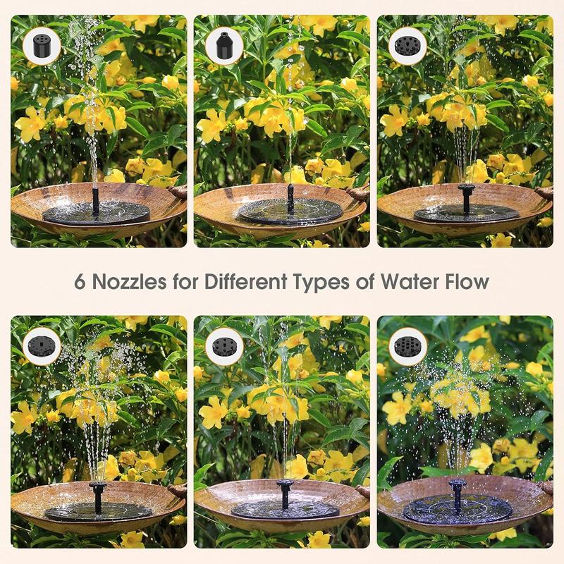 AISITIN Outdoor Garden Bird Bath Fountain,With a Solar Fountain,Weather Resistant Polyresin,For Outdoor Use in Settings Gardens,Patios,and Ponds