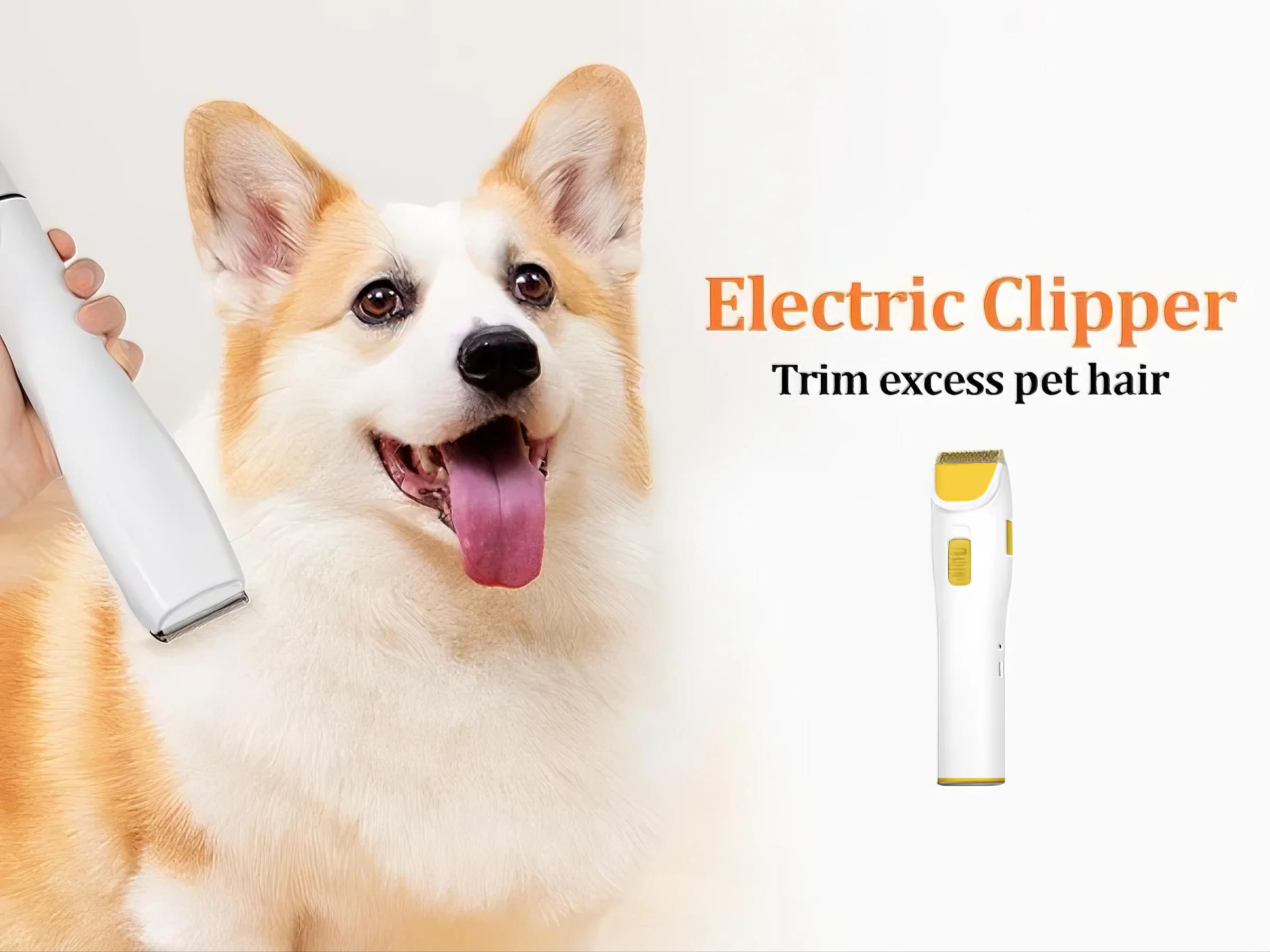 PUPPYOO 5-in-1 Pet Grooming Kit with 13000Pa Vacuum for Dogs & Cats, 1.5L Dust Cup, 4m Cord, Whisper-Quiet Operation, Adjustable Guard Combs, Hair Remover Roller