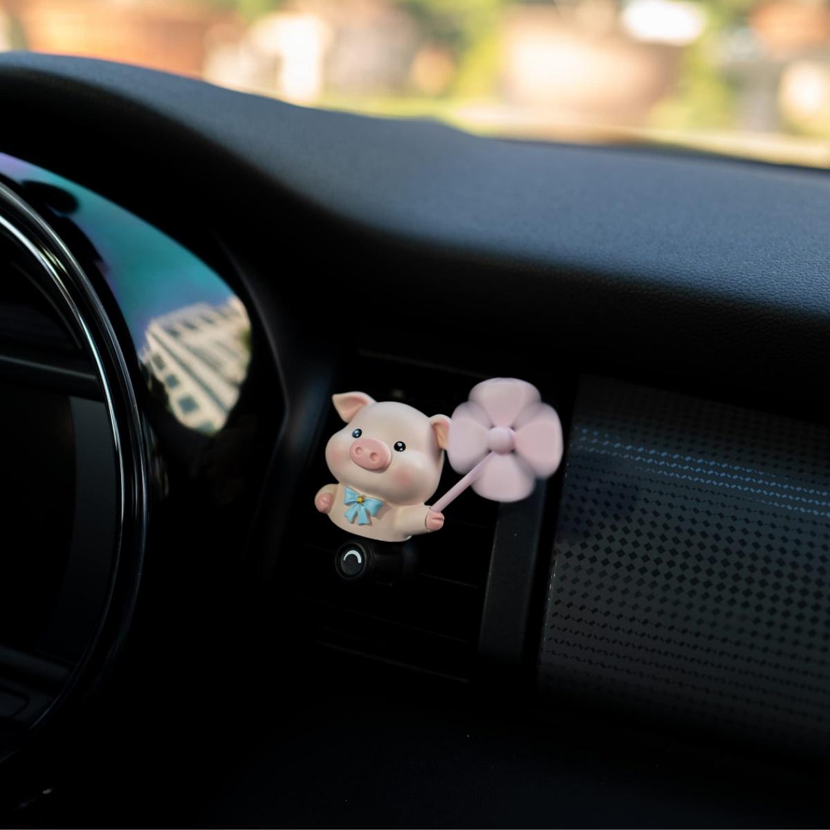 Cute Pig Car Scent Air Fresheners Vent Clips Aroma Diffuser Interior Decor Accessories