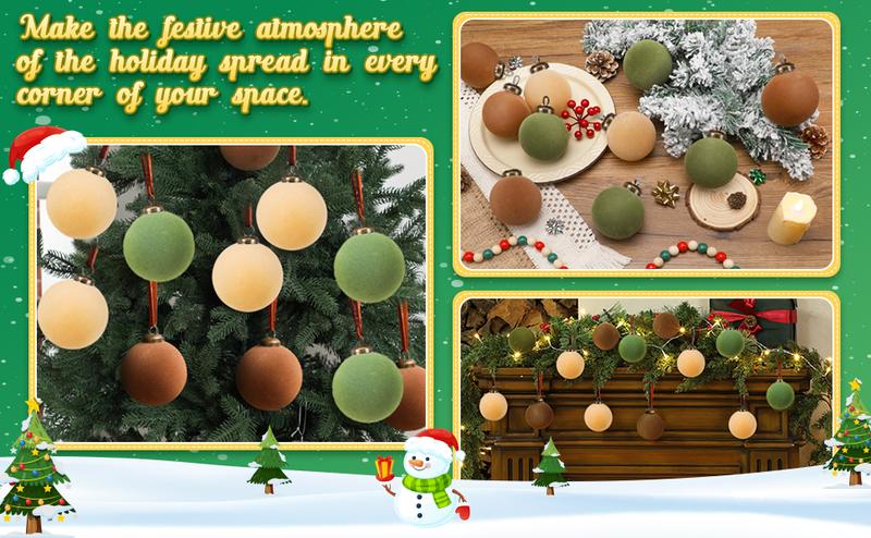 Christmas Clearance Sale Velvet Christmas Ornaments Burgundy Christmas Decor Flocked Christmas Balls Christmas Tree Bows Multicolor Christmas   Decorations for Xmas Tree Wall Front Door Porch Home Holiday Wedding Party Christmas Gifts Navidad Decoración