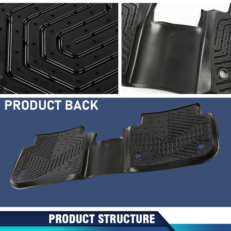 CROSSDESIGN Fit For 2023-2024 Honda CR-V CRV TPE Car Floor Mats All Season Liners 3PCS