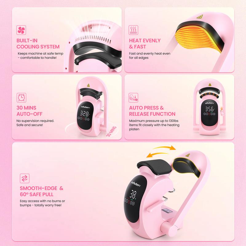 AKEYDIY Auto Hat Heat Press Machine for Caps with 3pcs, 3-in-1 Interchangeable Platens Automatic Open Release Touchscreen for Precise Time Temp Control, Heat Transfer Printing for Hats, DIY Sublimation Caps,Christmas Gifts