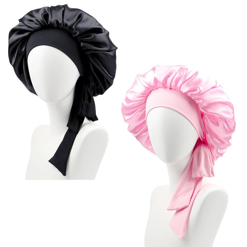 [NEW IN] Silk Bonnet for Sleeping Women Satin Bonnet Hair Bonnet Night Sleep Cap Scarf wrap for Curly Hair with tie Band