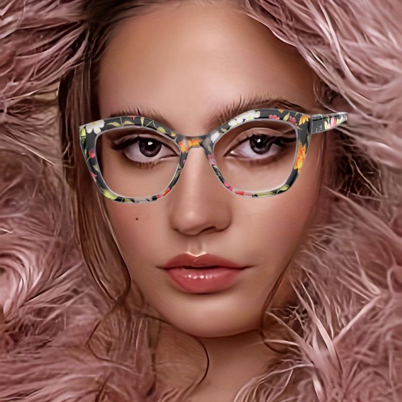 DEAAOK 4 Pack Reading Glasses for Women Blue Light Blocking Fashion Readers with Spring Hinges Computer Eye Glasses Anti Glare UV Eyeglasses