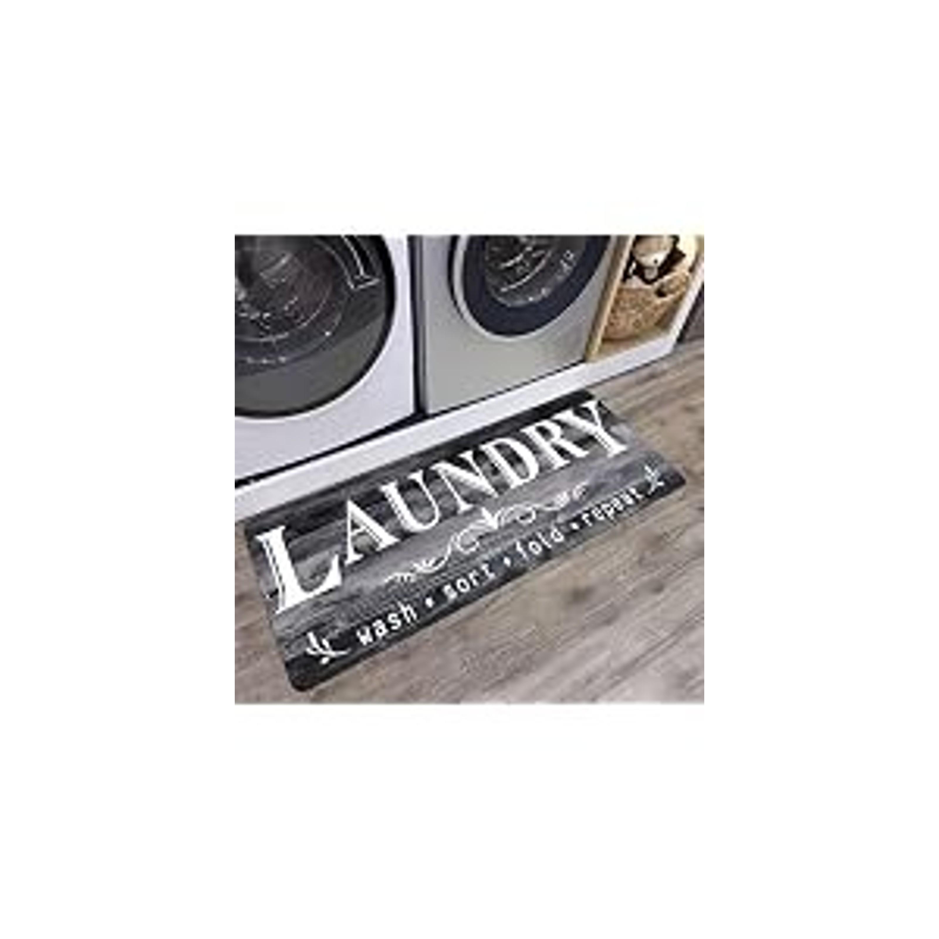 Brown Wood Non Slip Laundry Room Rug Runner 20" x 59" Washable Farmhouse Kitchen Bathroom Area Rug MatGift