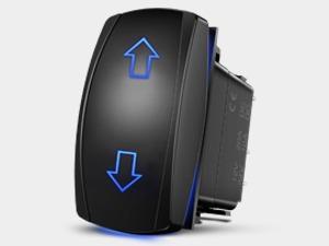 Nilight DPDT 7-Pin Momentary Rocker Switch - 20A 12V-24V (ON)Off(ON) Polarity Reverse Toggle for Linear Actuator, Car Accessories (Fits Car, Boat)