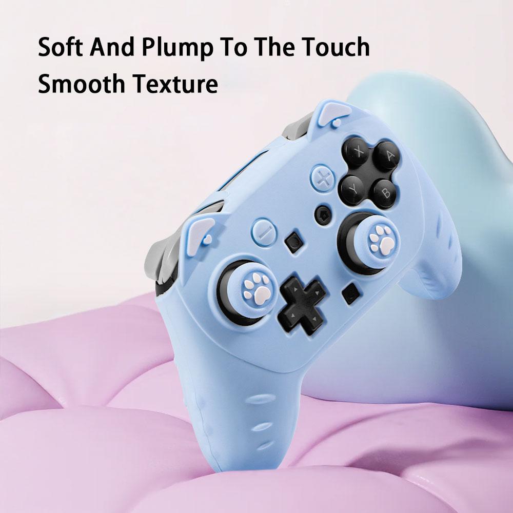 Compatible with For Switch 2 PRO controller silicone cases, For NS2 PRO cat-ear controller silicone protective cases, For NS2 game controller case accessories