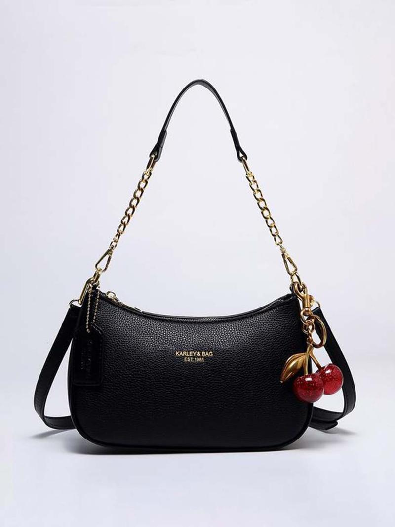 Minimally designed single shoulder armpit bag, simple and casual multifunctional texture single shoulder bag, personal metal chain strap exquisite single shoulder bag, Handbag Shoulder Bag, suitable for daily travel, shopping, dating, etc. Minimally designed single shoulder armpit bag, simple and casual multifunctional texture single shoulder bag, personal metal chain strap exquisite single shoulder bag, Handbag Shoulder Bag, suitable for daily travel, shopping, dating, etc.