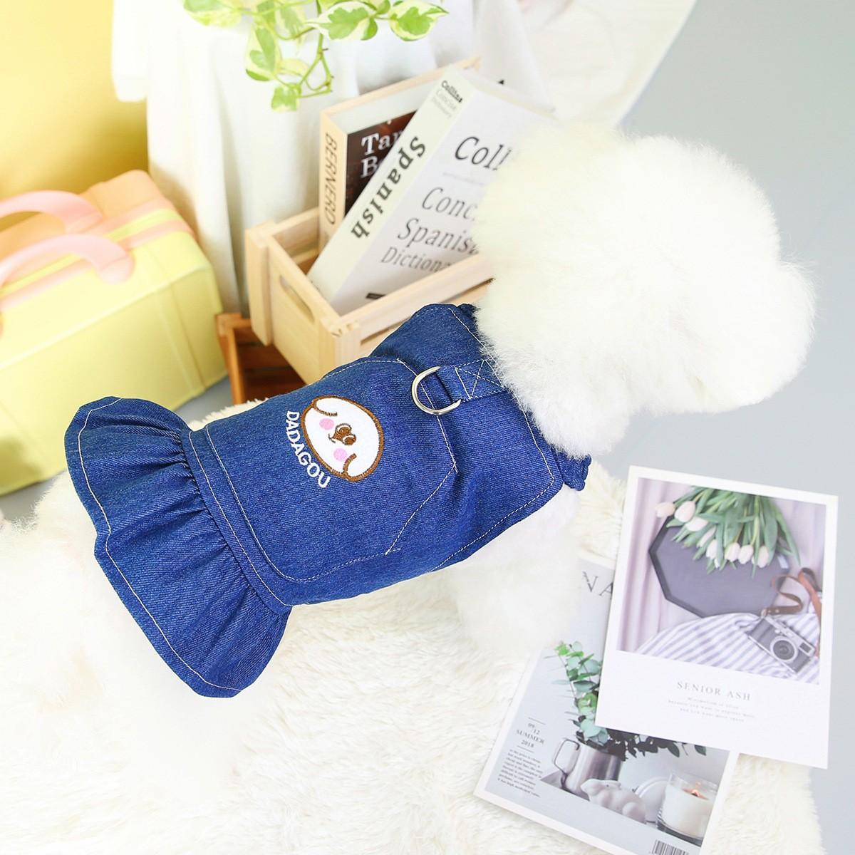 1Pc Pet Clothes Dog & Cat Apparel, Spring Summer Collection, Stylish Prints, Ideal for Daily Wear, Perfect Gift for Pets