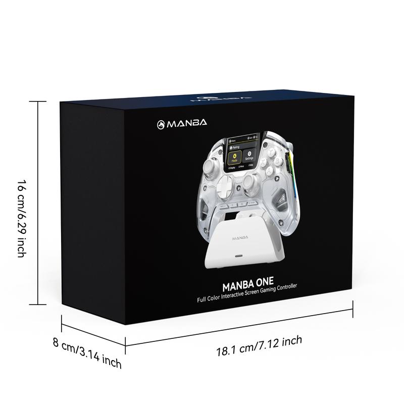 FIEHDUW Wireless Gaming Controller, Esports Controller, Rechargeable Gamepad with RGB Lighting, Remappable Buttons Gamepad for PC/Switch/iOS/Android/Steam Deck #TOP PICKS