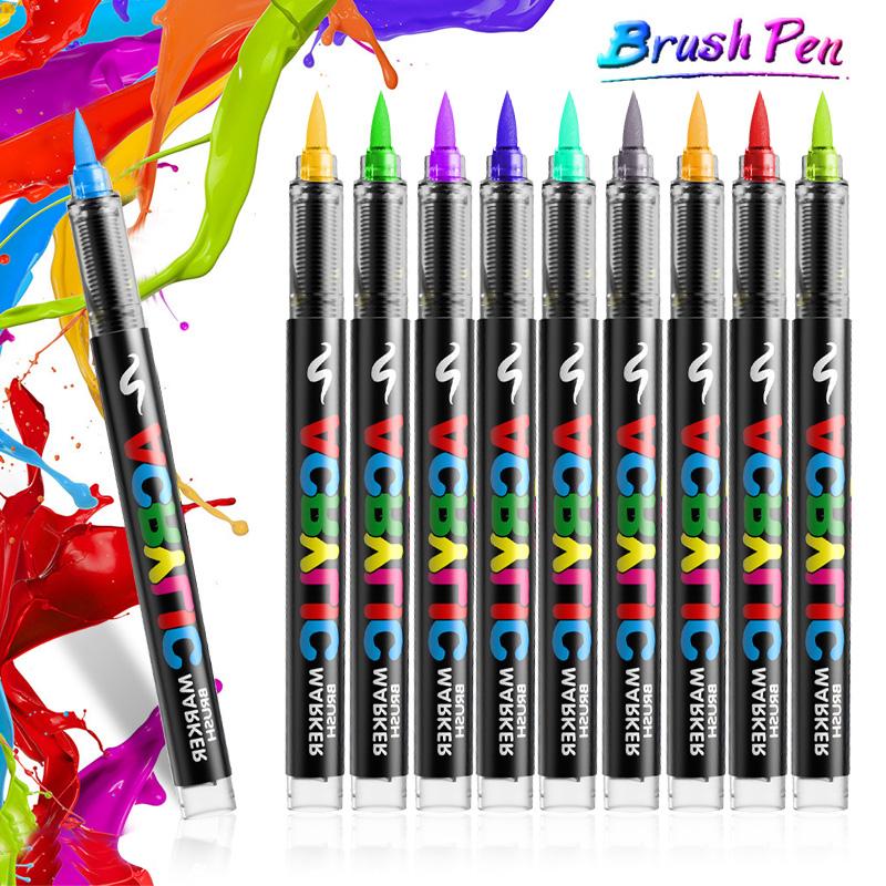 Master-Level Acrylic Markers Set, High Coverage & Thick Coloring, Multi-Material Use, Soft Tip, Durable Ink Flow, Luxury Gift Box