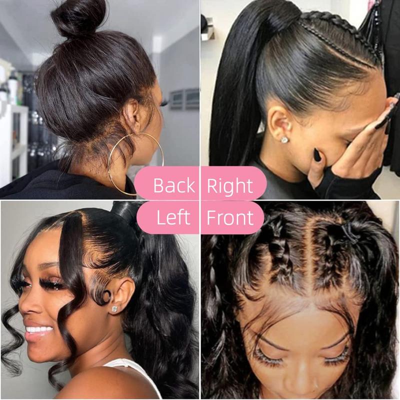 360 Lace Frontal Wigs Human Hair Bone Straight Lace Front Wigs For Women Brazilian Lace Front Wig Pre Plucked 180% Density