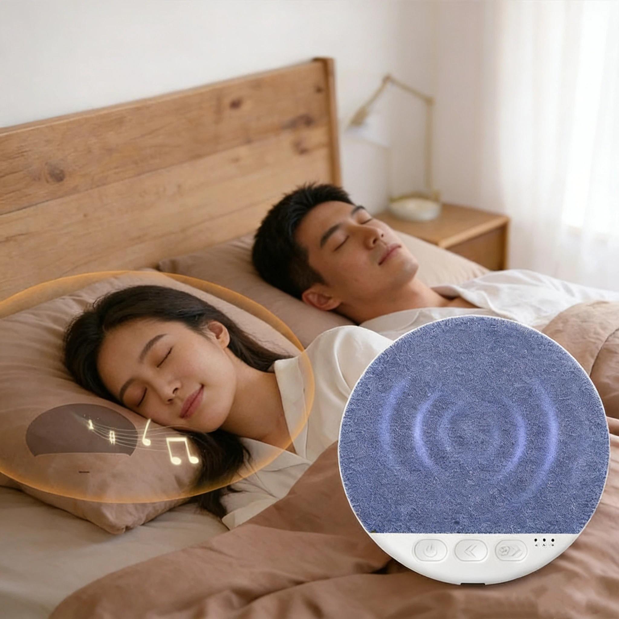 Bluetooth-compatible Pillow Speaker for Sleep, Deep Sleep with Noise, No Disturbance for Partner, Timer Function, Ultra-Thin Design, Wireless Speaker