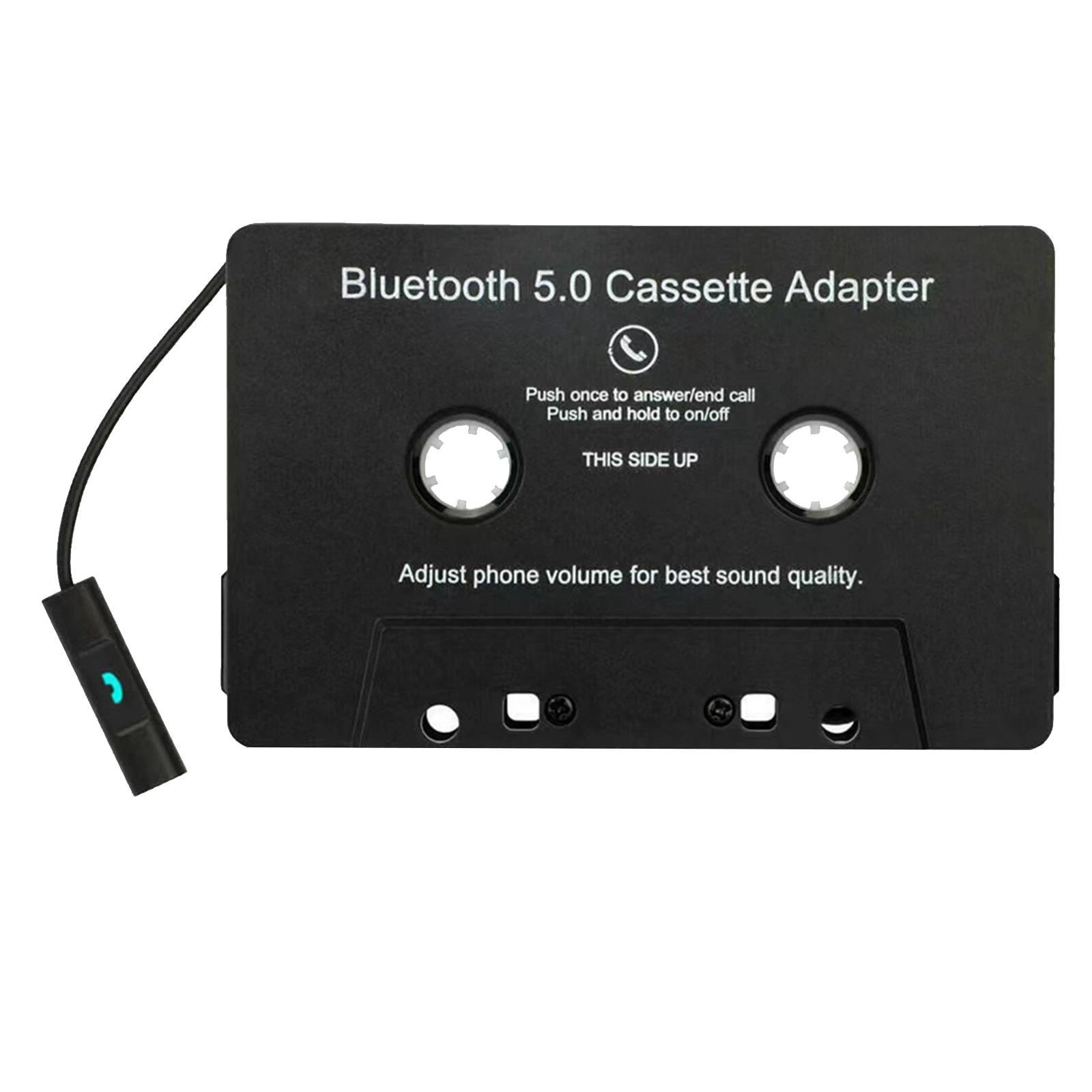Bluetooth 5.0 Rechargeable Wireless Car Cassette Player, Electronic Radio Device, Handsfree MP3 Audio Stereo with Phonebook Compatibility for iPhone