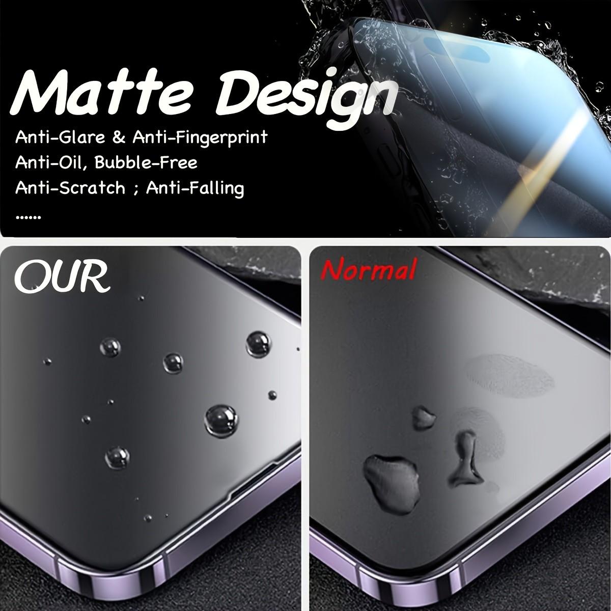 Privacy Matte Ceramic Protective Screen Protector Film, Compatible with iPhone 17 Pro Max/16/15/14/13/12/11, Full Coverage, Anti-Fingerprint, Anti-Glare