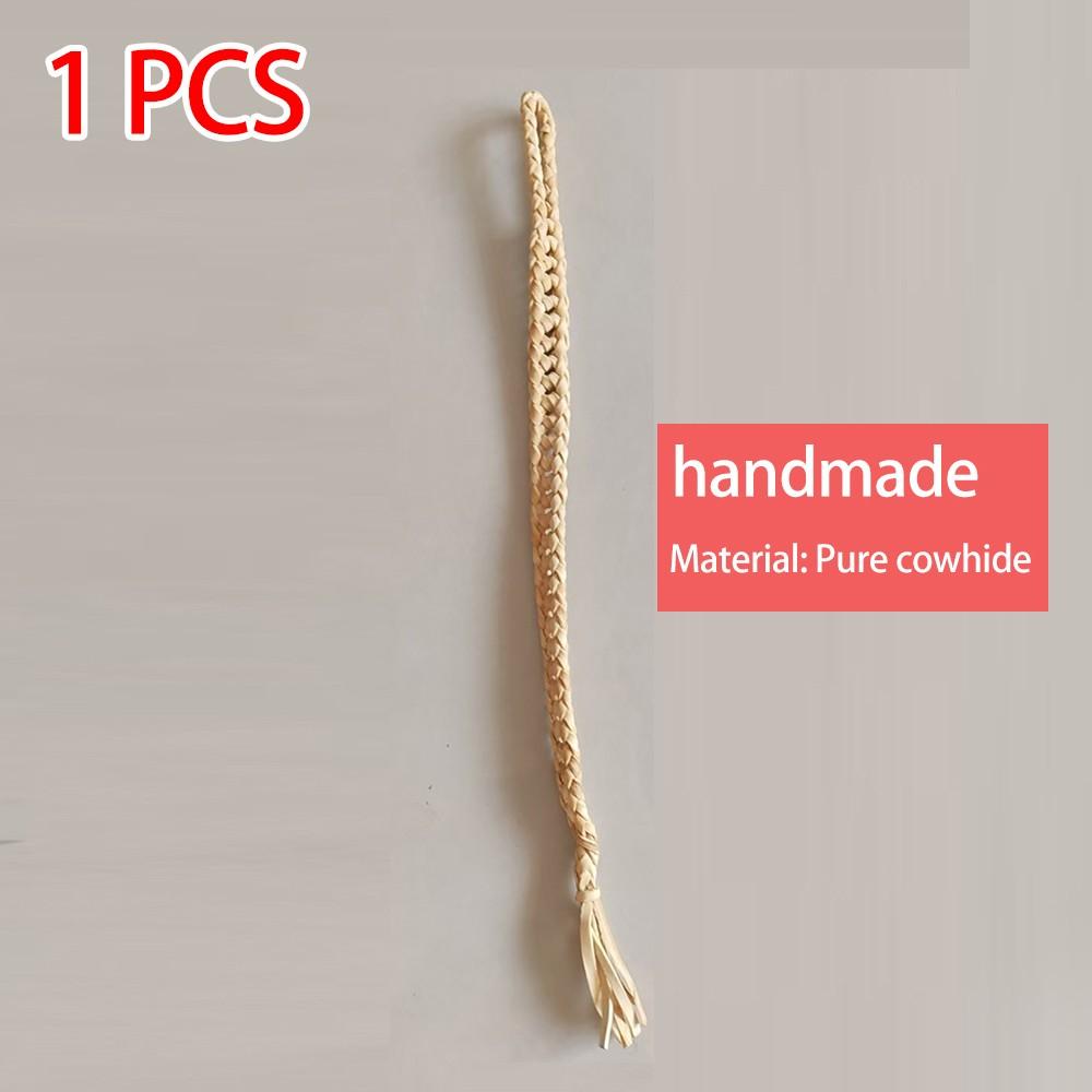 Handmade Pure Cowhide Belly Band Root, High-Quality Natural Leather Belt for Men & Women, Durable and Comfortable Waistband