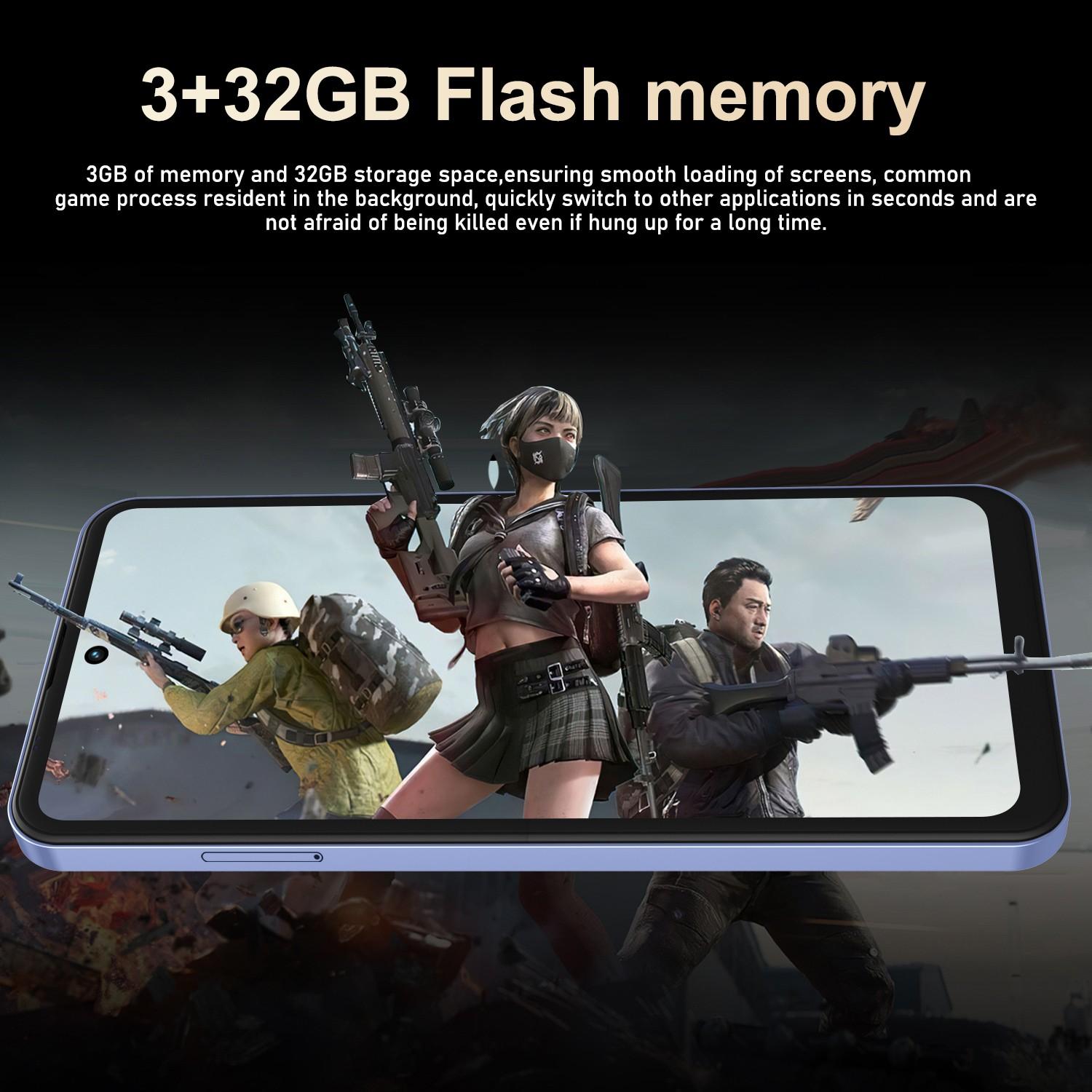 TOBLU-M17 Pro Dual Sim Smartphone, 3/32GB Expandable Memory, 6.56-Inch HD Display, 3100mah Battery, 2mp Cameras, Android 12 System