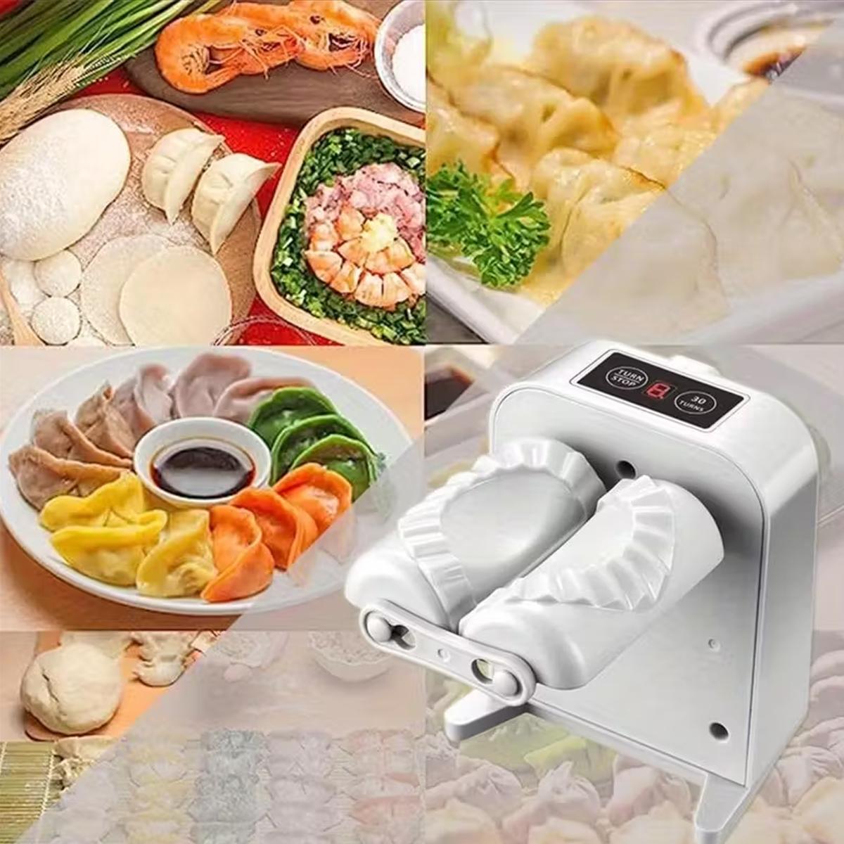 Electric Dumpling Maker Rechargeable Automatic with Two Modes ABS PC Material Easy Clean Durable Waterproof 1500 Dumplings Capacity