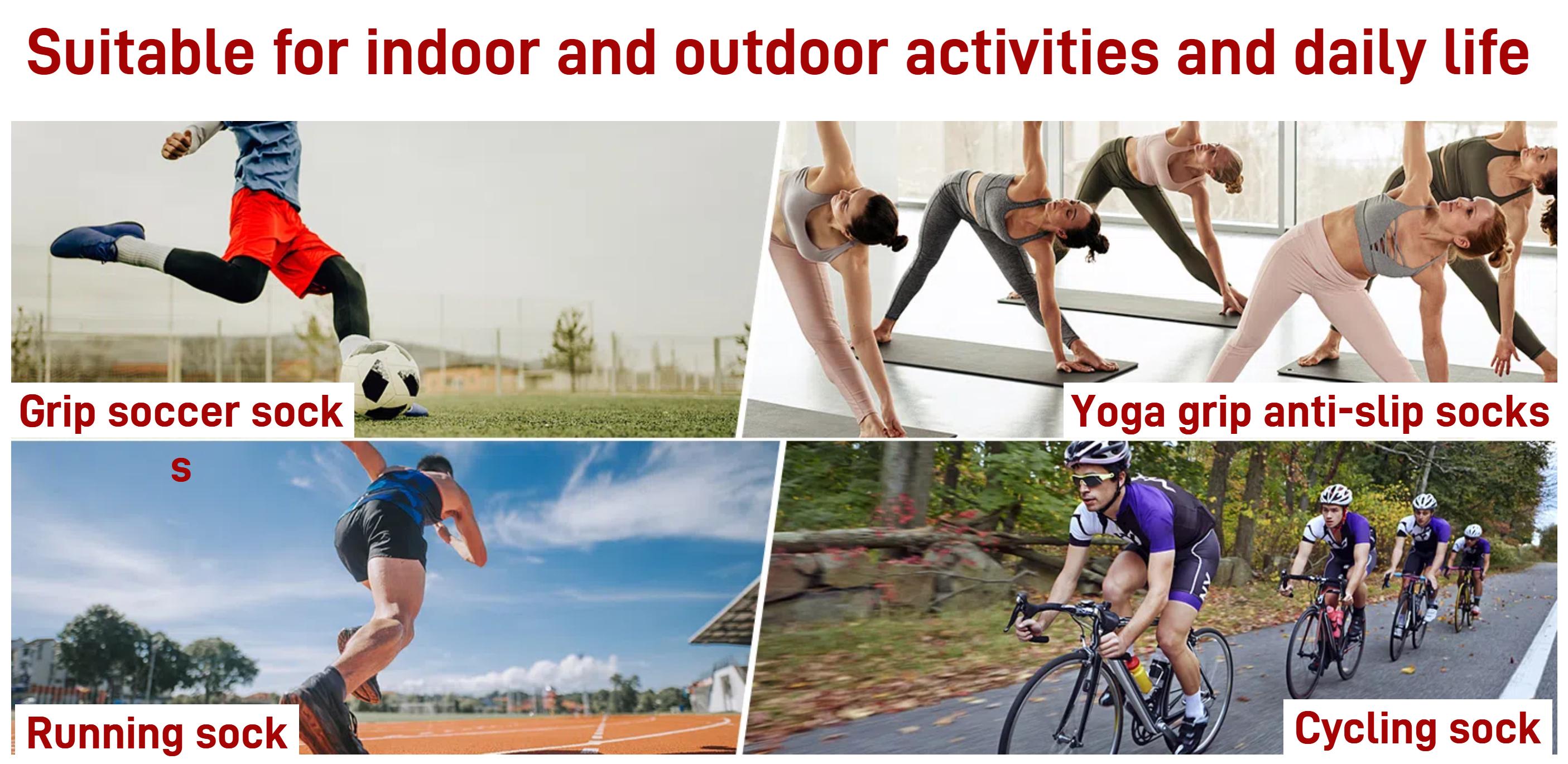 ISUNIE Men’s Soccer Grip Socks, Anti Slip Grip Pads, Mesh Breathable, Athletic Support, Football, Soccer, Basketball, Training ISUNIE Men’s Soccer Grip Socks, Anti Slip Grip Pads, Mesh Breathable, Athletic Support, Football, Soccer, Basketball, Training