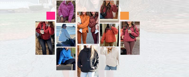 YeeZaa Women's Oversized Hooded Puffer Jacket 2025 TikTokShopHolidayHaul Christmas Quilted Lightweight Winter Warm Pullover Padded Hoodies Coat Casual Outerwear