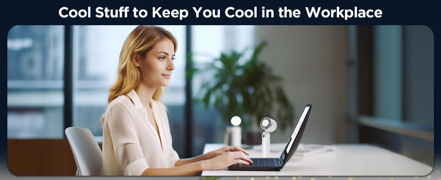 Portable Handheld Turbo Fan, 3 Gear Wind, Battery Operated, Up to 18 Working Hours, 3 IN 1 Hand Fan with Air Turbo Tech Cooling Fan for Outdoor Activities, Travel, Working,fathersdaygifts