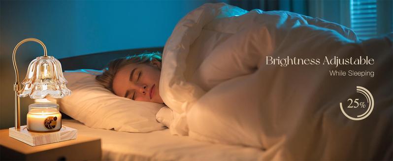 Flower Candle Warmer Lamp with Timer & Dimmer, 2 Bulbs Height Adjustable, Fall Home Front Porch Decor, Thanksgiving Home Decoration, Gift for Birthday，Merry Christmas，TikTokShopBlackFriday