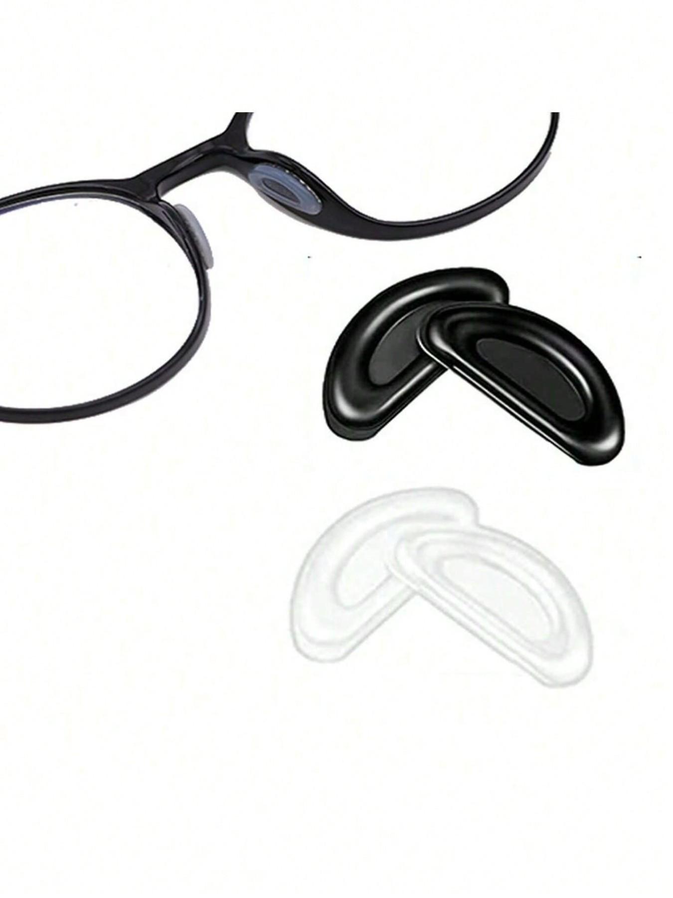 Soft Silicone Nose Pads - Non-Sli p Enhanced Air Chamber Suitable For All-Plastic Frame Nose Pads Concave And Convex D-Type Nose Pads Glasses Accessories Tasteless Eye Protection Accessories