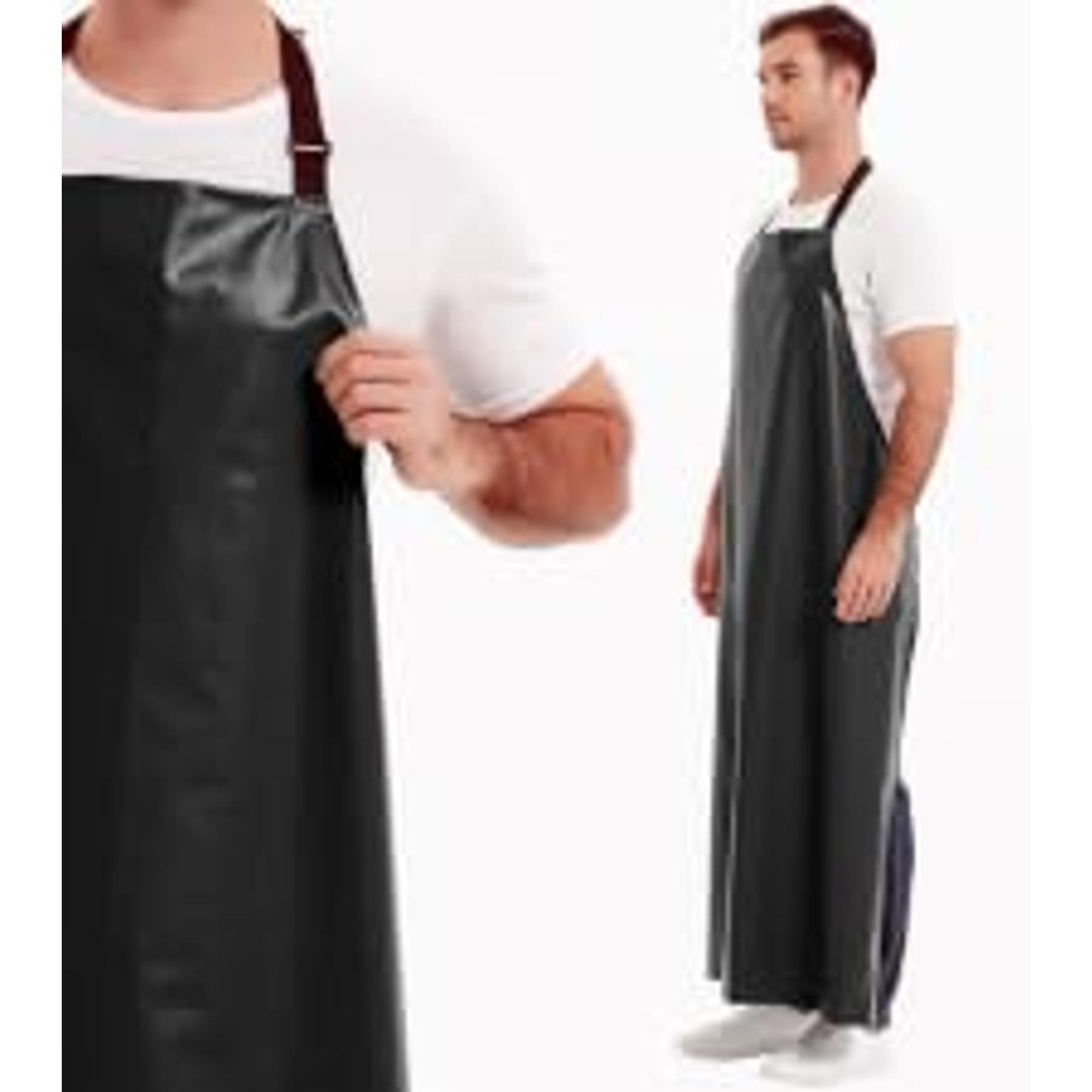 Thicker Rubber Apron, Extra Long Adjustable Apron, Heavy Duty Oil&Chemical Resistant Waterproof Work Aprons