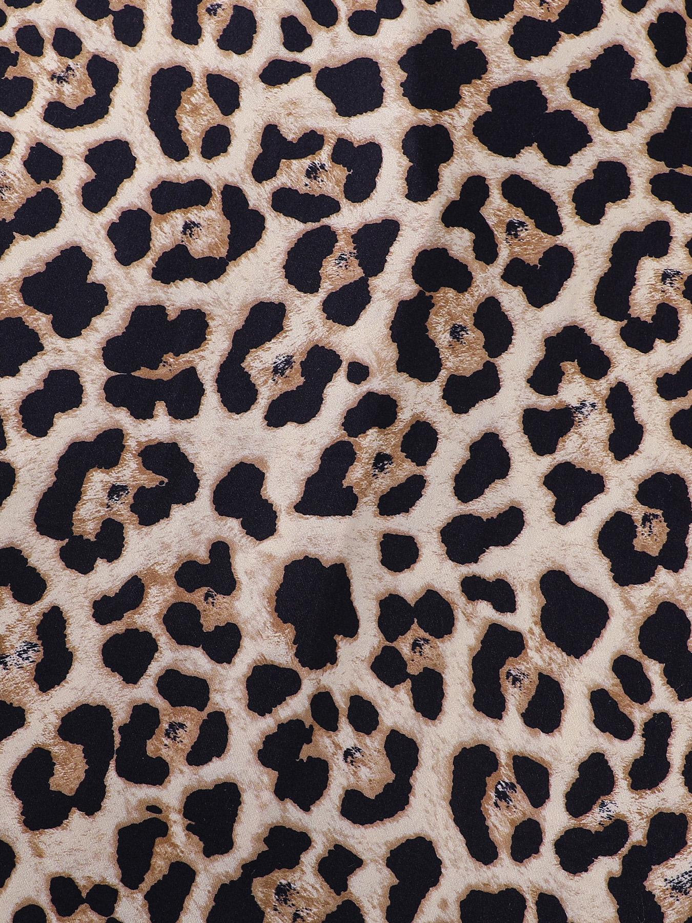 2-piece set full of brown and yellow leopard print long sleeved pants, soft and comfortable, skin friendly and smooth top, small pocket button closure, butterfly bow adjustable waistband, suitable for all seasons home, casual wear, pajamas