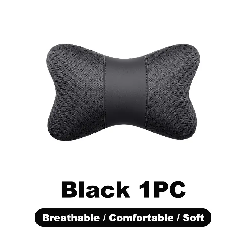 1pc Car Ice Silk Headrest, Breathable Neck Pillow, Lumbar Support Pad, Interior Accessories, Car Seat Headrest, Auto Accessories, Automotive