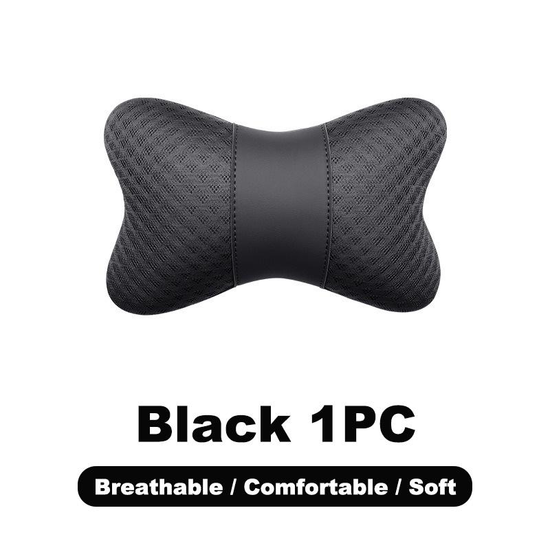 1pc Car Ice Silk Headrest, Breathable Neck Pillow, Lumbar Support Pad, Interior Accessories, Car Seat Headrest, Auto Accessories, Automotive