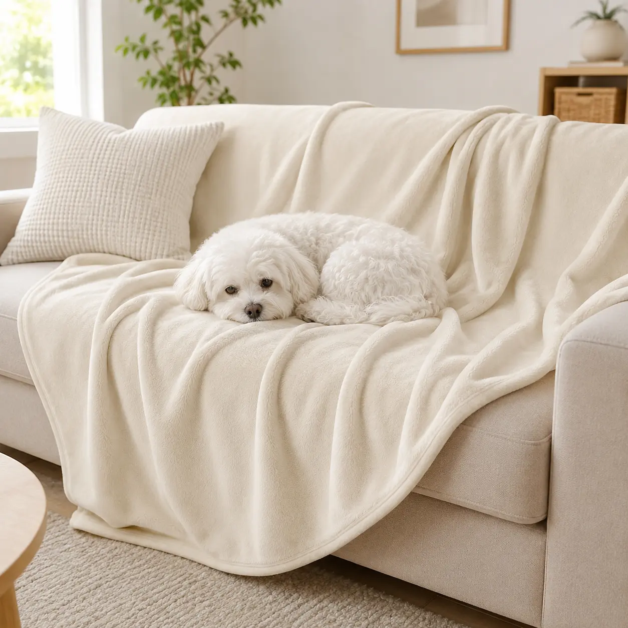 Soft Fleece Pet Blanket with Breathable Softness - Cozy Cover for Dogs, Crate, Bed and Travel Use