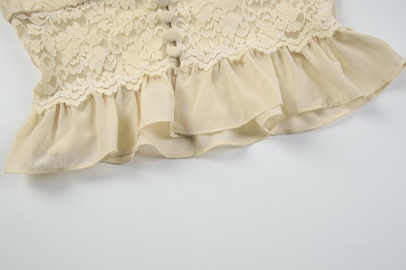 Women Spring Autumn Long Sleeve V Neck Tops Long Skirt Beach Vacation Chiffon Two Piece Set Outfit