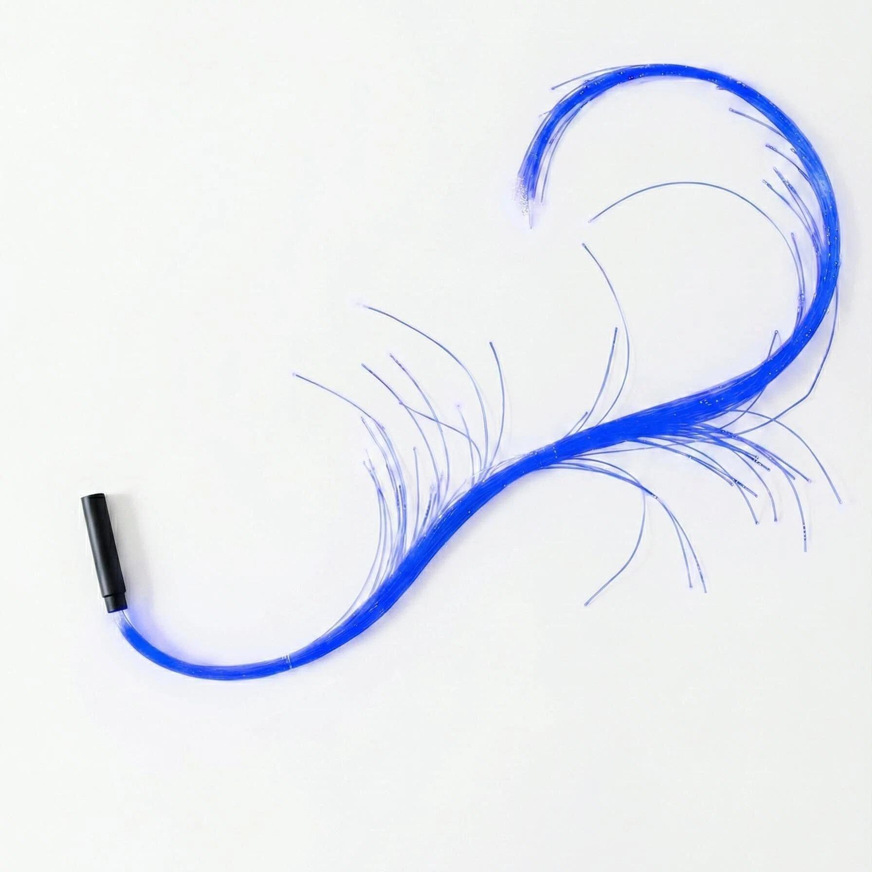 Fiber Optic LED Light Whip, Interactive Atmosphere for Dance Performances, Flashing Rainbow Fiber Optic Whip, Perfect for Shows and Events