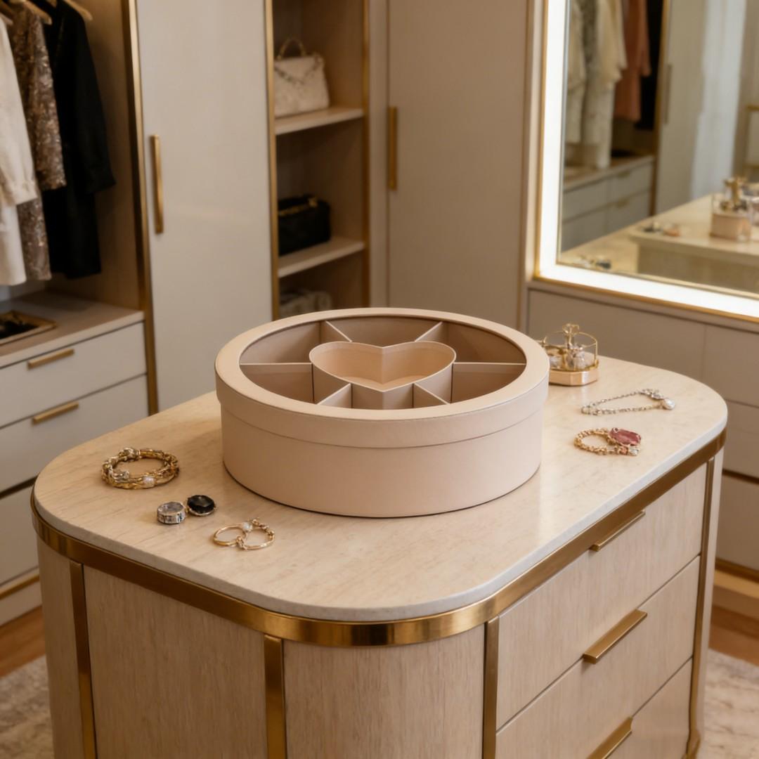 1count Round Fruit Box, Valentine's Day Gift Box for Girlfriend, Sweet Candy Chocolate Holiday Gift Box, Perfect Present for Special Occasions