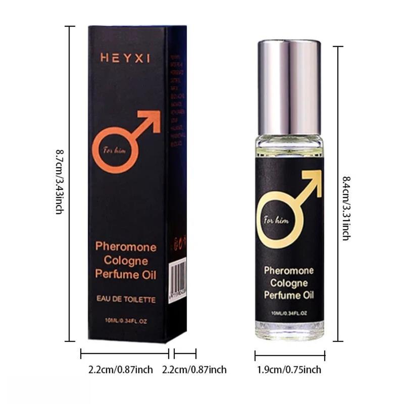 Men's Magnetic Pheromone Roll-On Cologne - Irresistible Attraction, Portable Travel Size, Long-Lasting Scent, Gentle Skin-Friendly