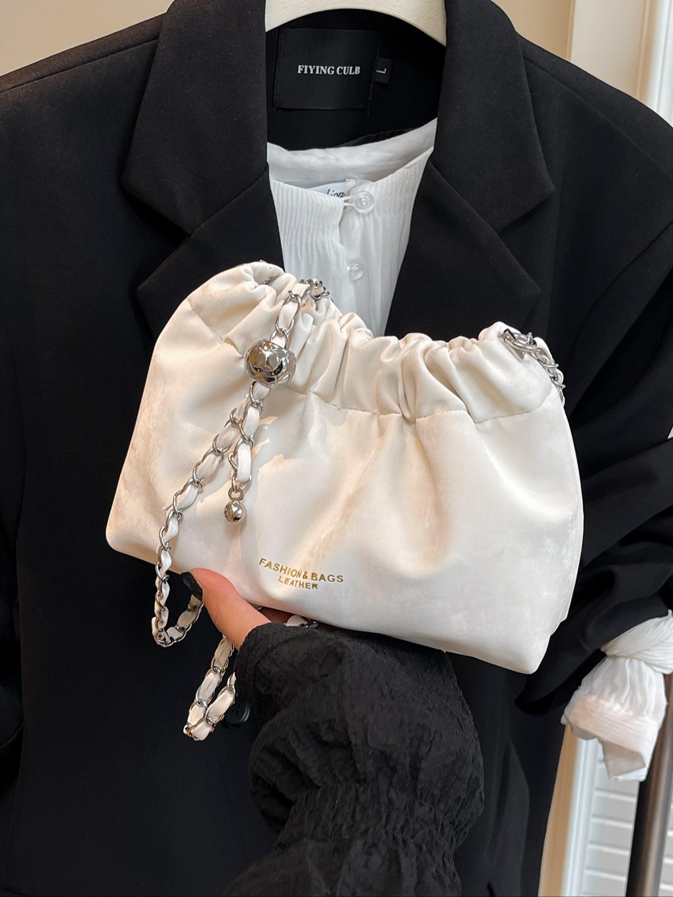 Unique Cloud Bag with Ruched Design, Rich Colors, Versatile Fashion Styles, Fits Phone & Makeup, Perfect for Party & Daily Use, Crossbody Chain Bag