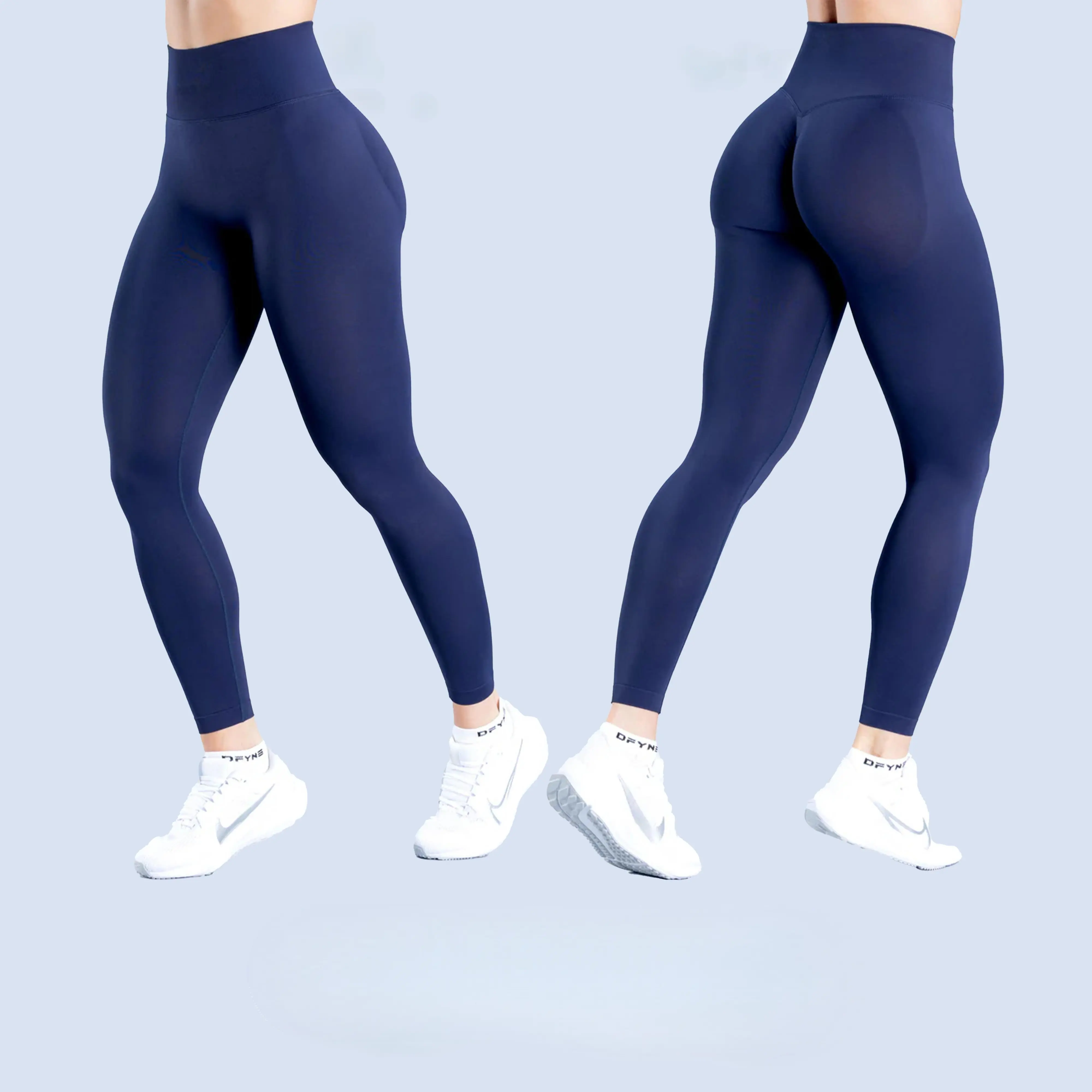 Dynamic Fitness Pants - High Waist Activewear, Seamless Sculpting, Easy Stretch Women's Sports Leggings with Second-Skin Fit