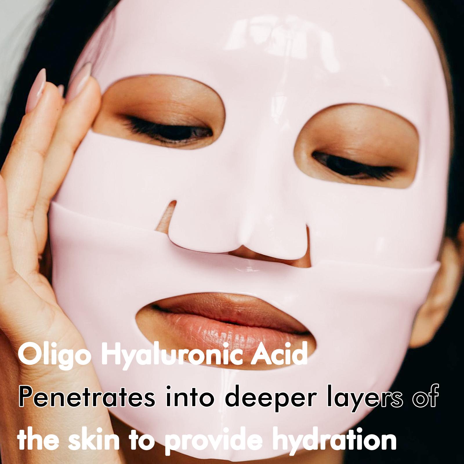 8pcs Collagen & Niacinamide Hydrating Masks, Tightening, Brightening, Moisturizing, Improves Skin Tone, Long-Lasting Care, Collagen Hydrogel Mask