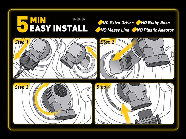 AUXITO 9012 HIR2 Bulbs, 30000LM High Bright 6000K Cool White, CanBus Ready Driving Light with 16000RPM Cooling Fan, Plug-N-Play Halogen Raplacement for 9012 HIR2 Fog Light, Pack of 2