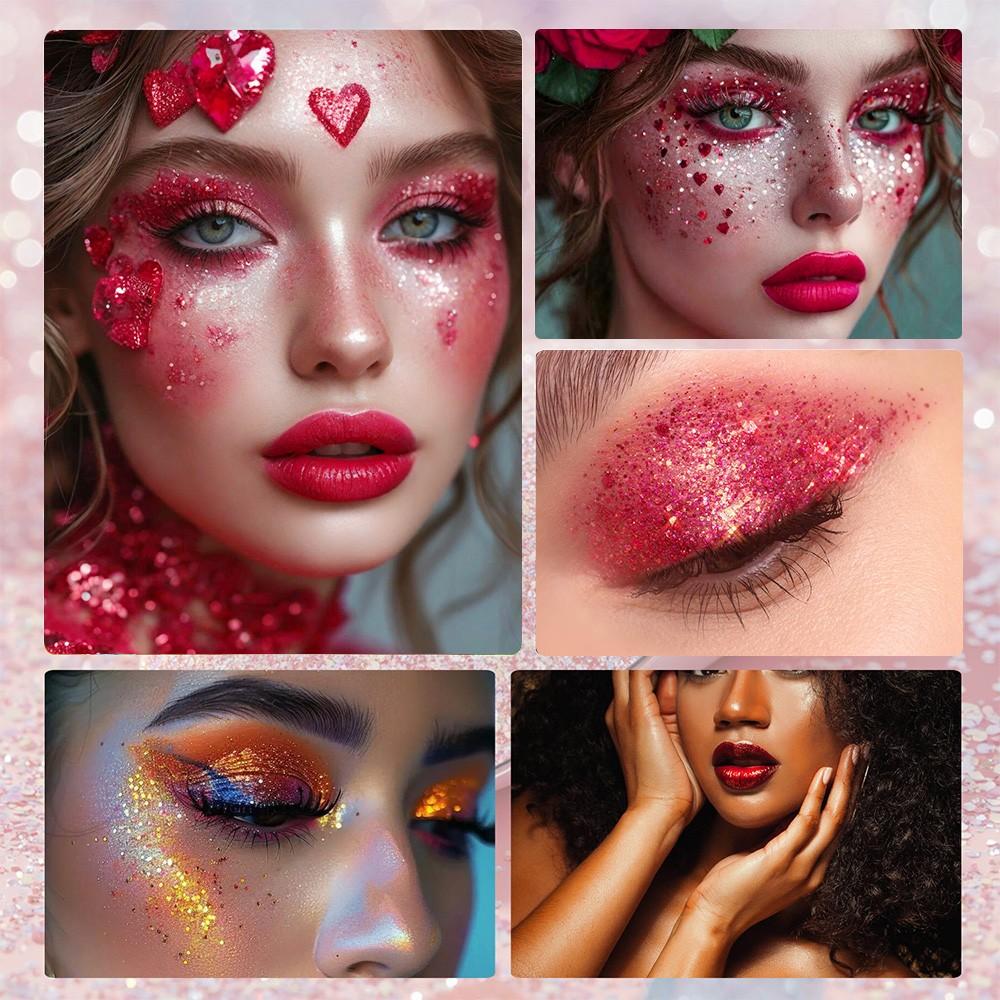 Single Pack Diaoni Body Glitter Stick, Long-Lasting Shimmer, Perfect for Weddings, Parties, Neck, Hair, Body, Face, Christmas Party, Easy to Use, Ideal Gift