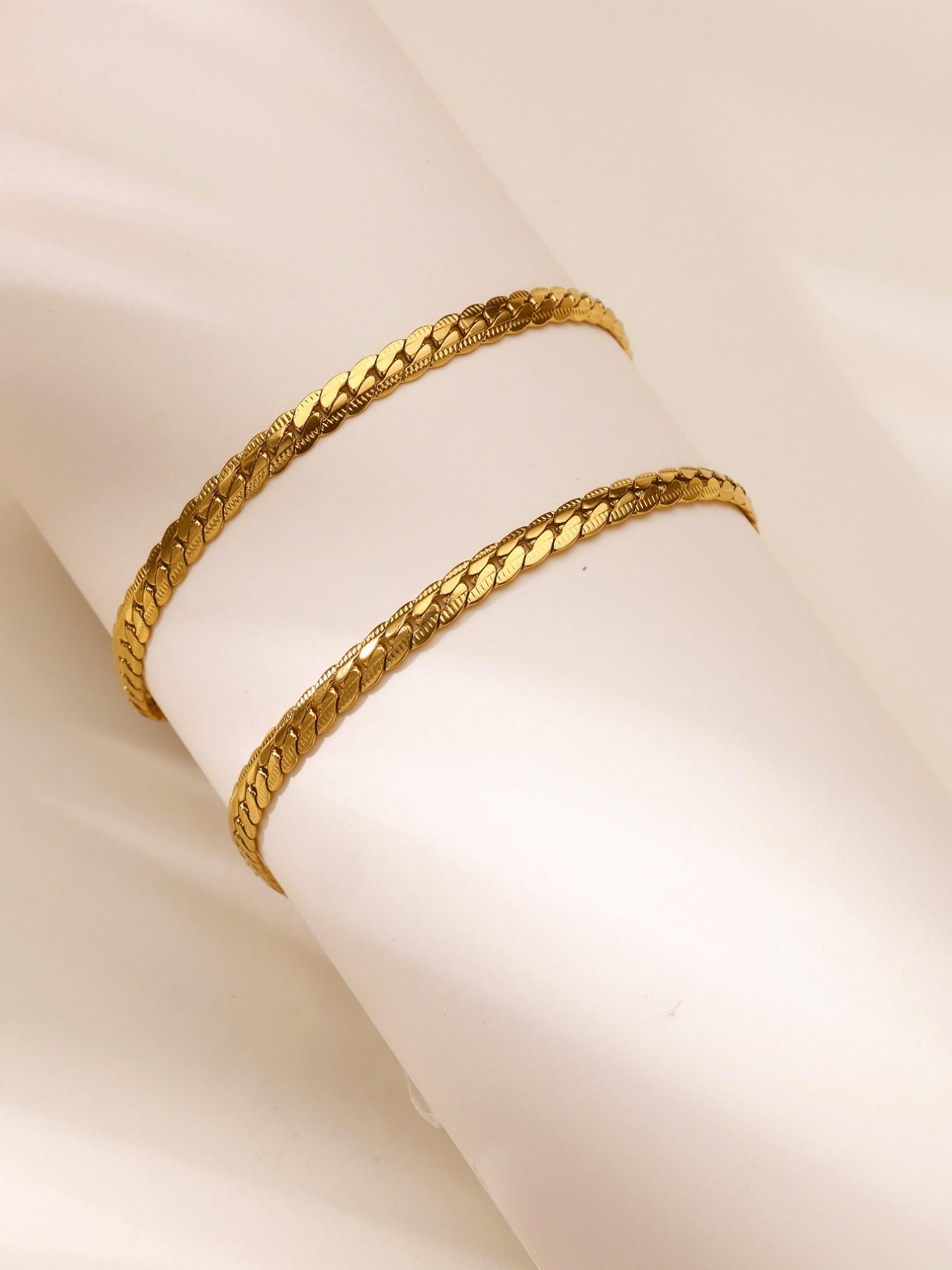 Women's Stainless Steel Ankle Bracelet, Fashion Waterproof Jewelry, Perfect Gift for Birthday, Party, Wedding, Mother's Day, Vacation