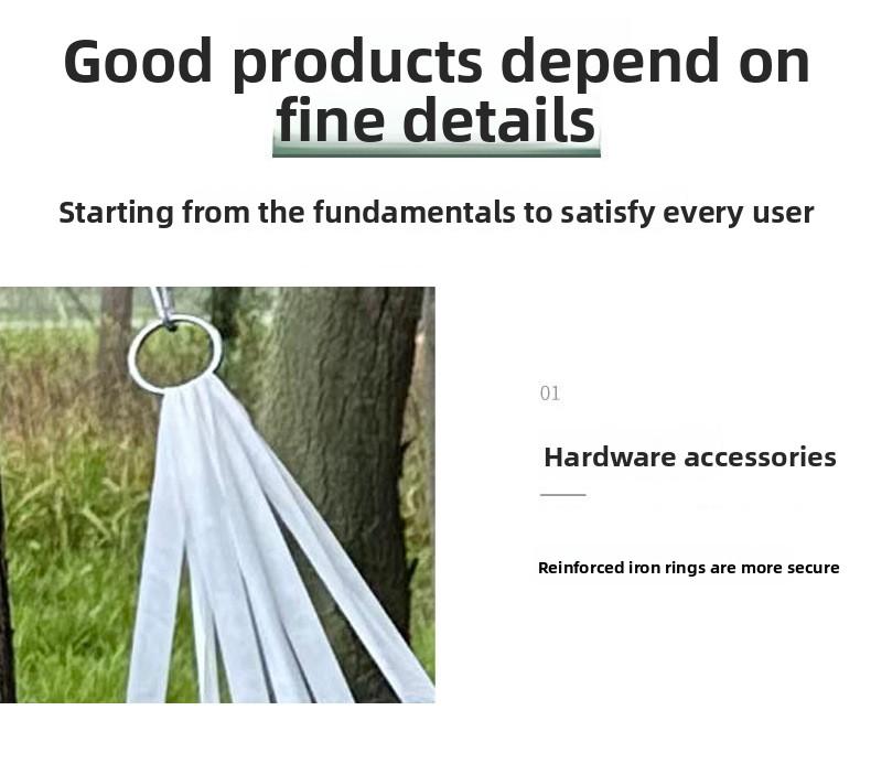 Camping Hammock Outdoor Ice Silk Mesh Swing Bend Stick Anti-rollover Camping Travel Supplies Outdoor Hammock