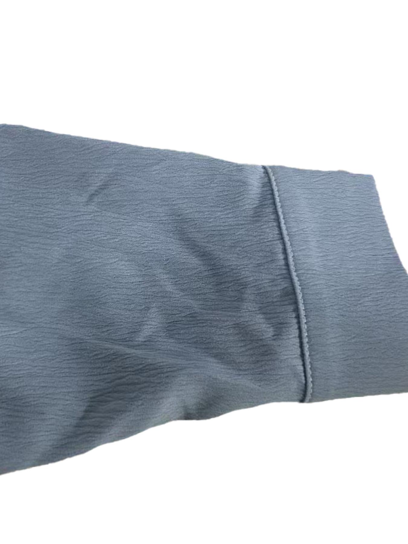 Women's Patchwork Curved Hem Shirt, Casual Long Sleeve Collared Top for Summer, Ladies Clothes for Daily Wear, Blouse, Casual Business Top