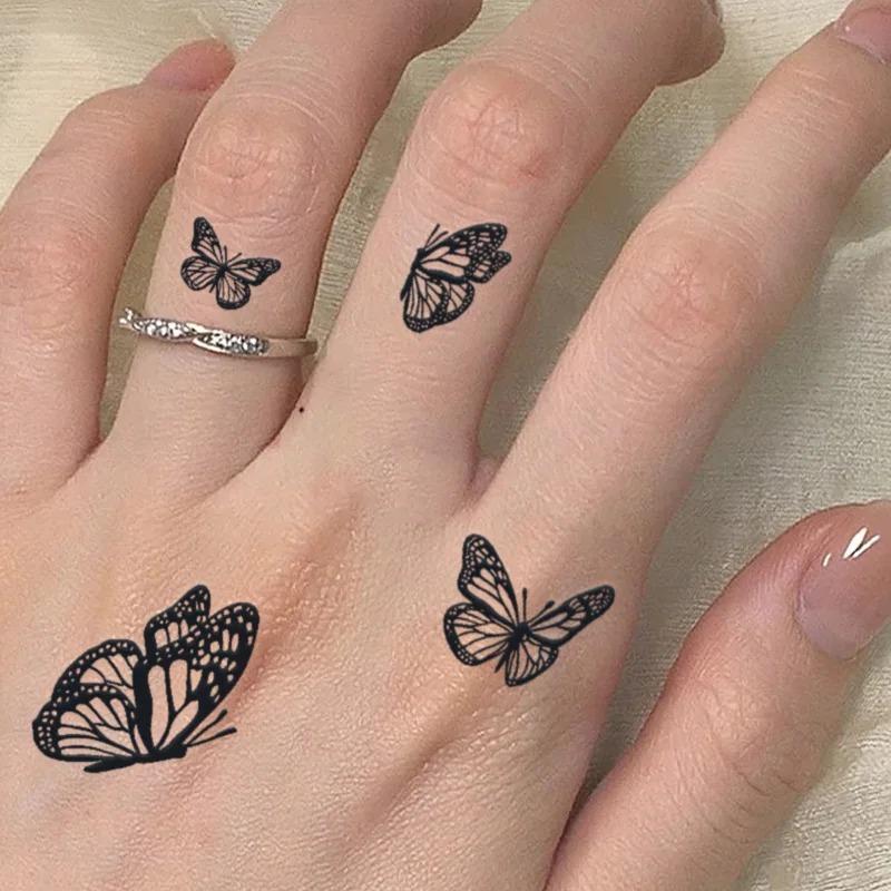 Butterfly, 1Pc Waterproof Temporary Tattoo Stickers, Long-lasting Waterproof for One to Two Weeks, Fake Tattoo for Man and Women